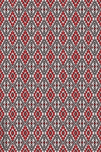 Abstract Ethnic Art, Ikat Seamless Patterns, Fabric Patterns, Fabric Patterns Consist of Delicate Lines, Folk Fabric Patterns, Covers, Folk Patterns, Wallpaper, Carpet Design, Prints, Wraps.