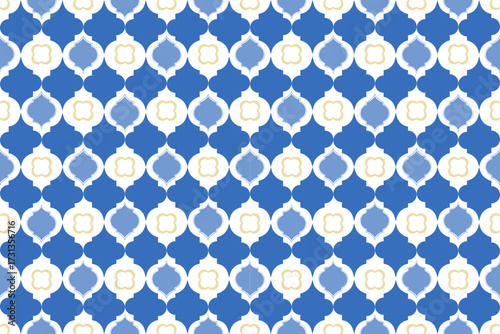 Seamless Arabic Geometric Tile Vector Background