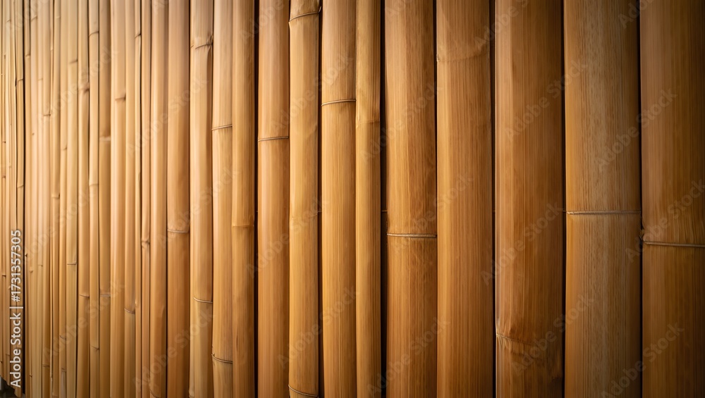 Fototapeta premium Natural Vertical Bamboo Texture Background