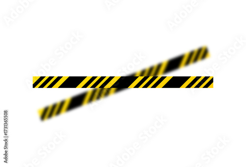 Caution Tape Illustration Safety Stripes for Hazards and Warning Signs