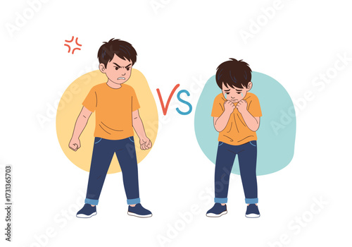 Exploring the contrasting behaviors of aggression versus shyness in young children.