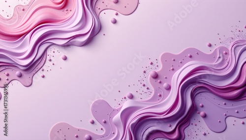 A close up view of a vibrant cosmetic product, likely a lipstick or eyeshadow, set against a purple gradient background