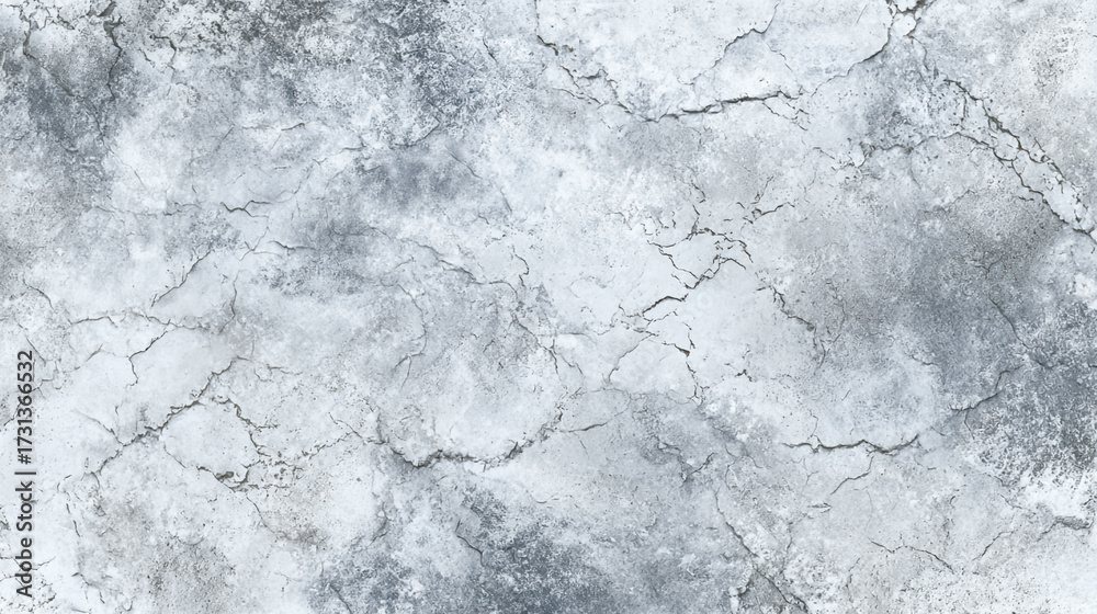 Fototapeta premium A detailed view of a weathered and cracked gray stone surface creates an interesting abstract textured background