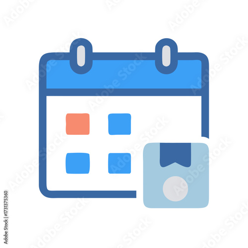 Delivery schedule icon showcasing timely arrival of items