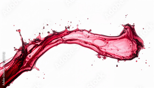 クリアな白背景が赤の彩度を際立て高級レストランやワインバーの紙面からWebまで幅広く展開できる実務的素材.生成AI