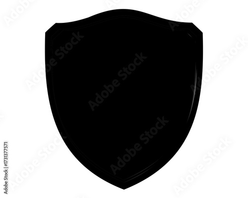 Isolated Simple Black Shield Shape Against A White Background Free Download Isolated Simple Black Shield Shape Against A White Background - GFXLoad