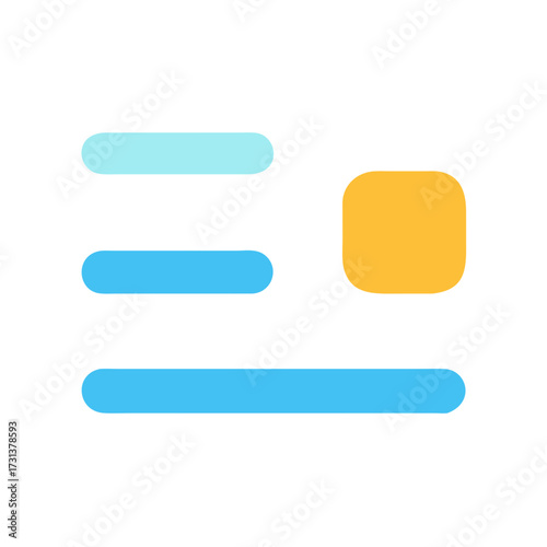 Abstract bars and a box floating in a void