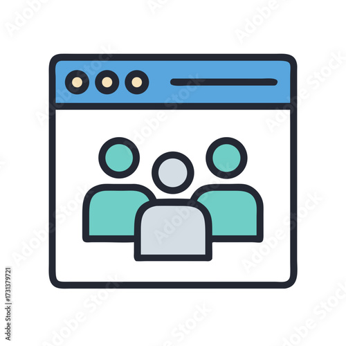 Online team collaboration platform interface with user avatars