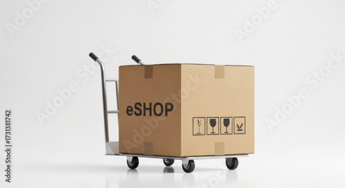 Cardboard box labeled 