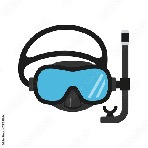 Diving mask and snorkel for underwater exploration.