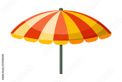colorful umbrella on white background