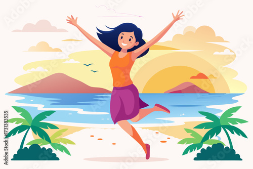 girl on the beach