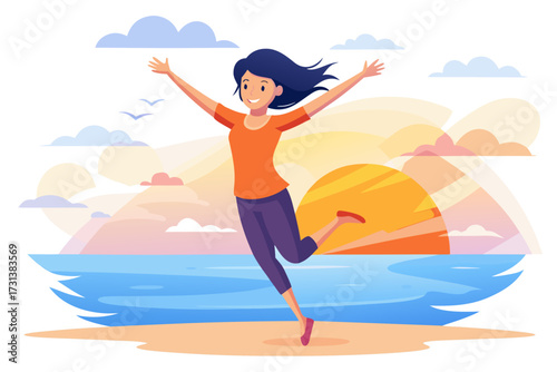 girl on the beach