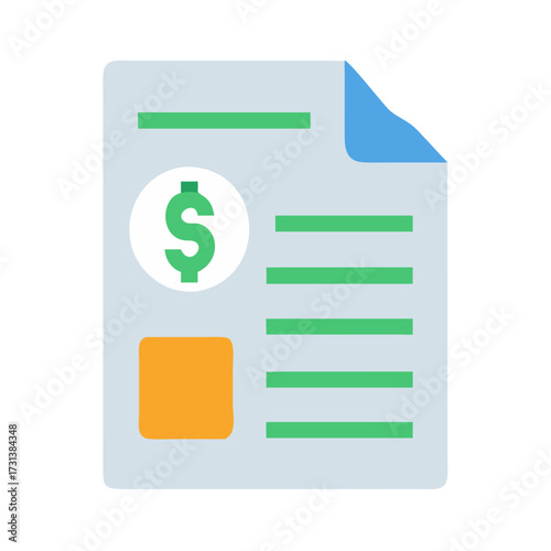 Financial report document showing dollar amount and abstract data