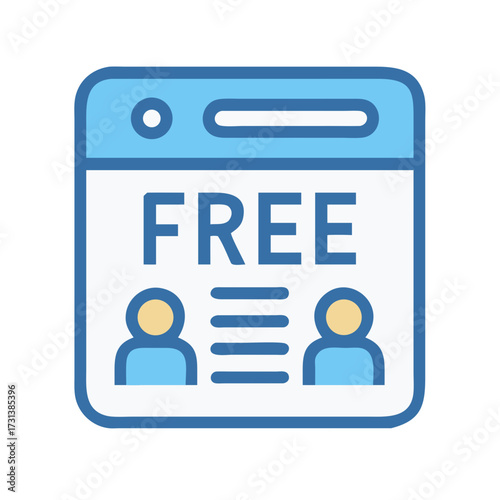 Free online event sign up with user icons