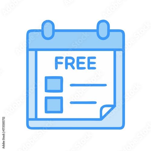 Free schedule icon graphic illustration over black backdrop