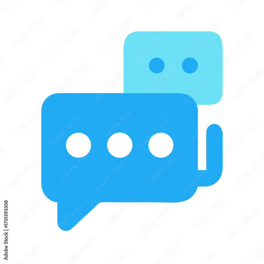 Naklejka premium Communication concept with chat bubbles on black background graphic