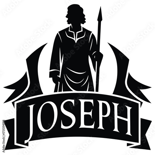 joseph silhouette vector icon
