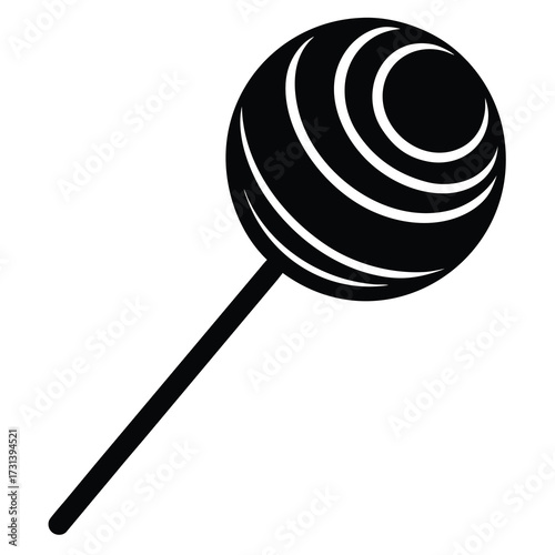 lollipop silhouette vector icon