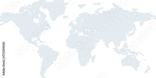 Global Threads: A Stylized Vector World Map