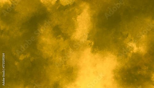 Golden Abstract Watercolor Cloud Texture Background