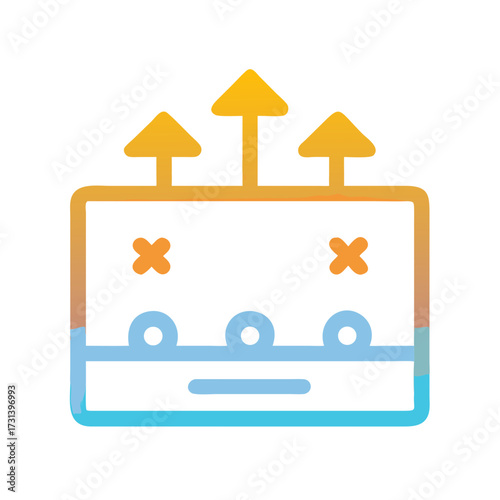 Strategy board game plan, tactic illustration icon design