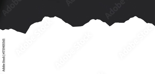 Black Torn Edge Paper Texture Background