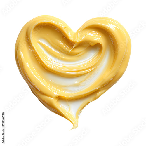 HeartShaped Cream Love Your Skin with This Luxurious Texture against transparent background