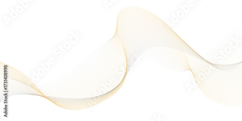Abstract flowing wave lines in gradient colors of soft blue and golden yellow on a white background,
smooth curves creating a sense of motion and harmony, minimalistic modern design,
elegant and airy,