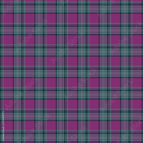 Seamless pink plaid fabric texture, a pastel tartan checkered pattern for textile design and wallpaper