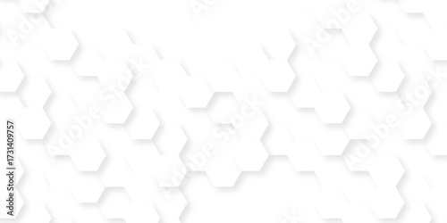 White paper texture abstract grid tile seamless hexagon wall creative metal business wallpaper texture background.	

