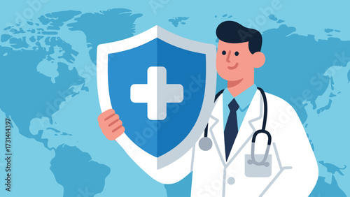 Medical Professional Shielding Healthcare Worldwide