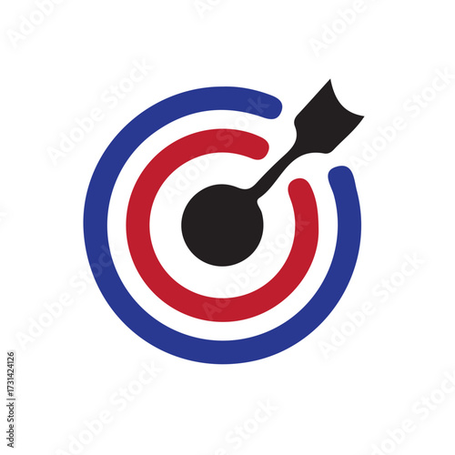 target icon, shooting target with bullet holes icon, vector illustration eps 10.