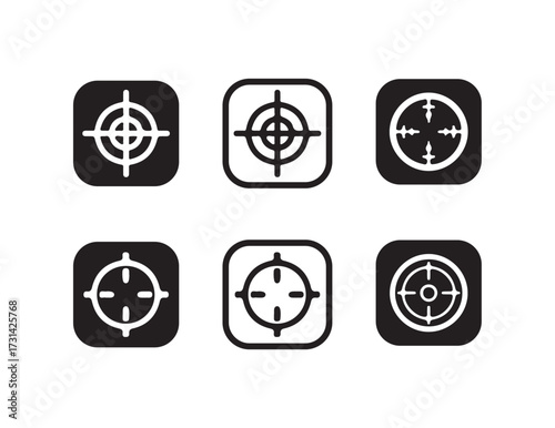target icon, shooting target with bullet holes icon, vector illustration eps 10.