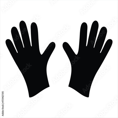 Black and white image showing two hands with fingers outstretched facing up