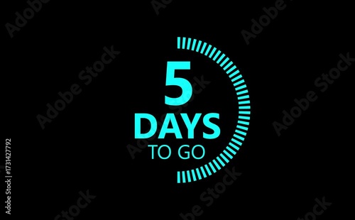 Animated “10 Days to Go” countdown icon with dual-digit flip animation, circular progress motion, and glowing highlights to build anticipation and mark the start of the countdown.
