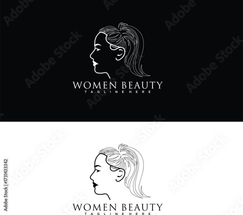 Beauty women world logo