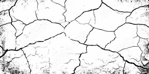 modern black and white scratch and cracks grunge texture dust and distressed wall pattern white background..