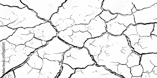 modern black and white scratch and cracks grunge texture dust and distressed wall pattern white background..