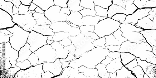 modern black and white scratch and cracks grunge texture dust and distressed wall pattern white background..