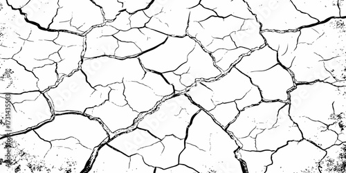 modern black and white scratch and cracks grunge texture dust and distressed wall pattern white background..