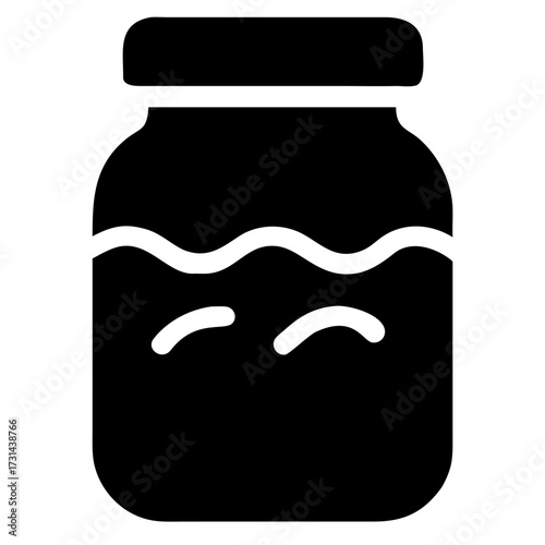 3d icon of a jar of jam, filled with sweet preserve, promises a taste of homemade goodness and the warmth of summer