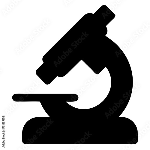Illustration of a microscope, a vital tool in scientific research and laboratory analysis for detailed observation