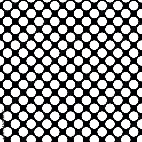 Black and white background, vector texture with circles. Splash effect banner. Dotted abstract illustration with drops of rain. Seamless pattern for fabric, textile.