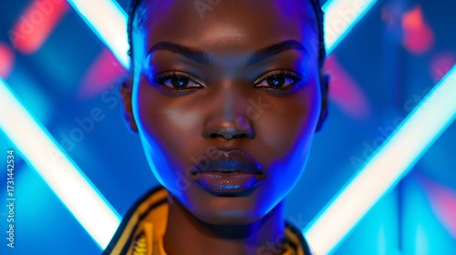 High-Fashion Editorial Portrait of a Stunning Model