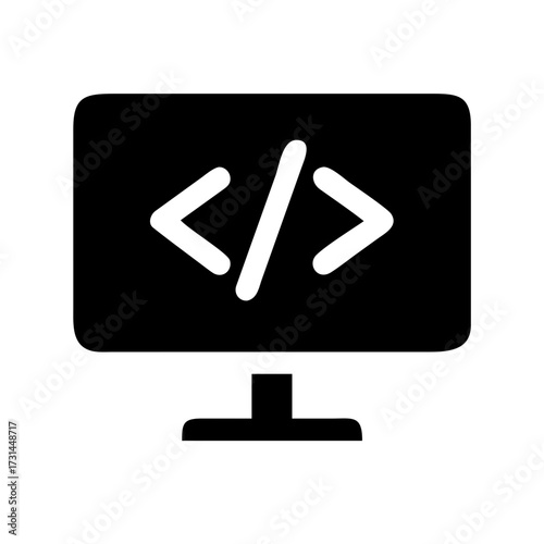 Code Symbol Icon Vector for Web and UI Design