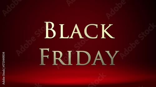 Wallpaper Mural Animated Black Friday Text Sale Event Red Background Torontodigital.ca