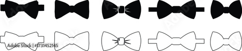 pick bow ties man isolated vector silhouette vector illustration.Tuxedo Guy.Man Wearing a Bow Tie Icon Square Button Set.Magician Icon Square Button Set.Groom Icon.Man in bowtie.Man Wearing a Bow Tie