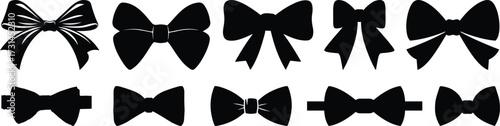 pick bow ties man isolated vector silhouette vector illustration.Tuxedo Guy.Man Wearing a Bow Tie Icon Square Button Set.Magician Icon Square Button Set.Groom Icon.Man in bowtie.Man Wearing a Bow Tie