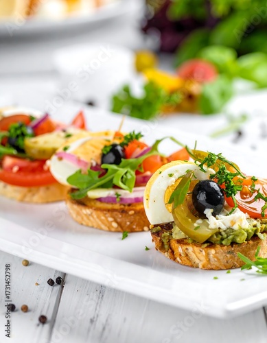 Delicious Appetizer Toasts.